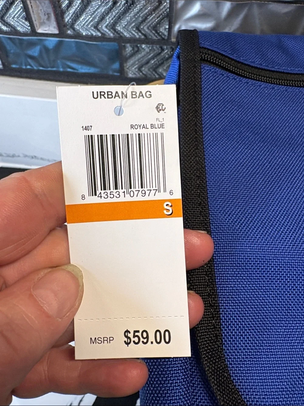 Manhattan Portage Blue Compact Messenger Crossbody Bag